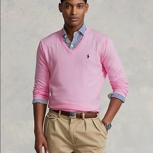 Polo by Ralph Lauren | Sweaters | Pink Polo By Ralph Lauren V Neck Sweater  | Poshmark